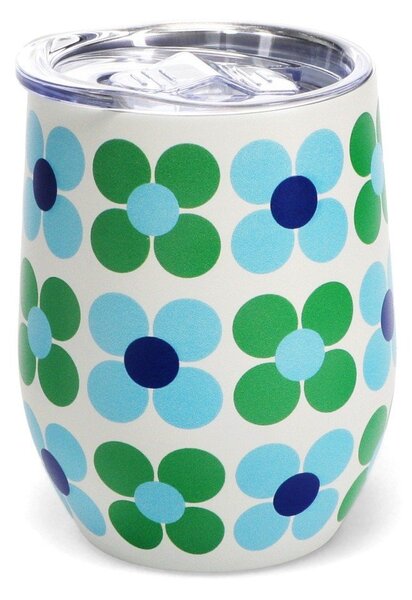 Tazza da viaggio 350 ml Blue and green Daisy - Rex London