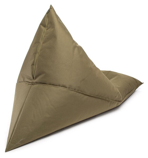 Pouf triangolare lazy s cuscino da terra 80x130cm poliestere impermeabile per esterno