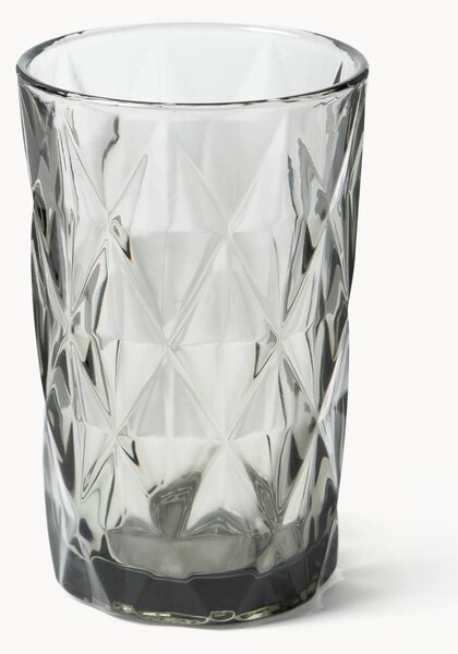 Bicchieri da long drink con motivo strutturato Colorado, set da 4