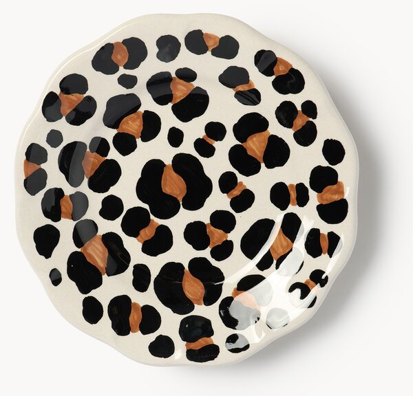 Piatto da torta fatto a mano Leopardo
