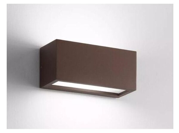 METRO APPLIQUE DA ESTERNO IP54 LED 24W LUCE 3000K O 4000K CORTEN O ANTRACITE ISYLUCE