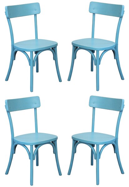 CHELSEA - set 4 sedie in legno di olmo