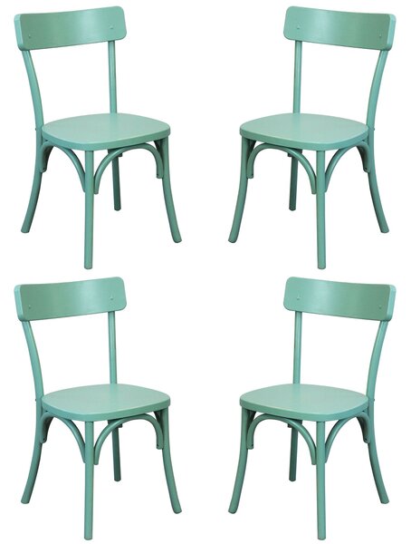 CHELSEA - set 4 sedie in legno di olmo