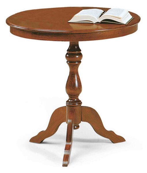 DUKE - tavolino in legno massello tondo cm Ø 60