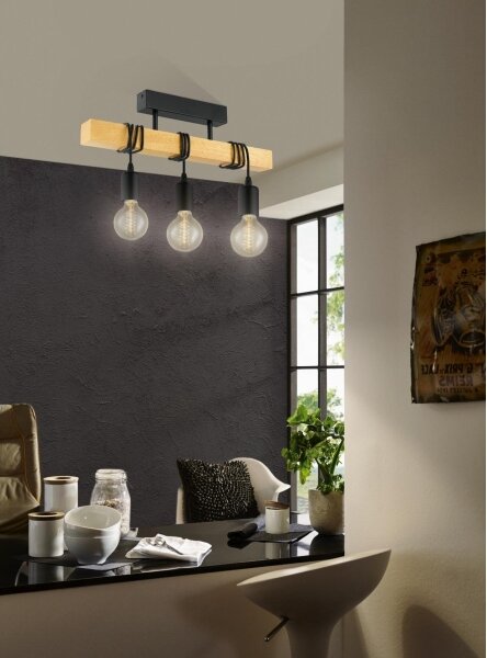 Eglo 32915 - Lampadario fisso TOWNSHEND 3xE27/60W/230V