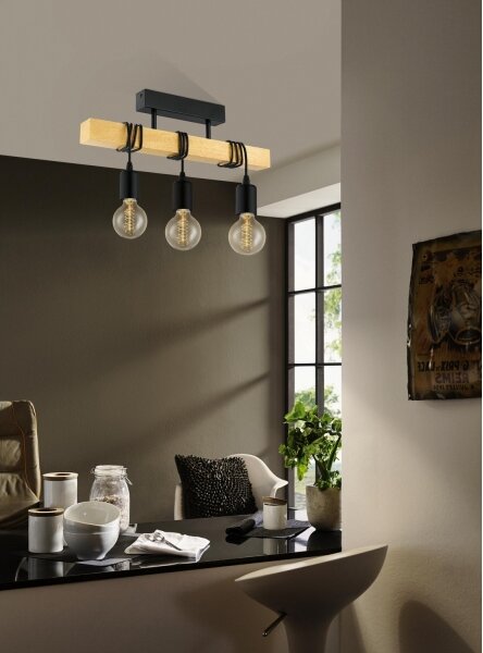 Eglo 32915 - Lampadario fisso TOWNSHEND 3xE27/60W/230V