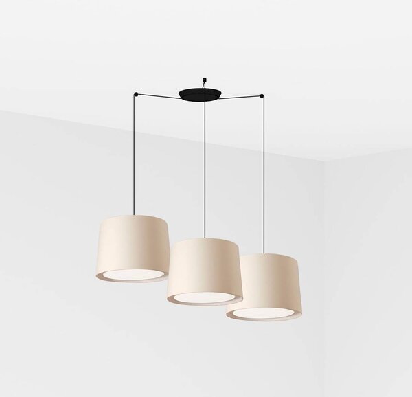 Faro Conga Nero Lampada a sospensione Ø500*350*Ø450 Lampade Beige