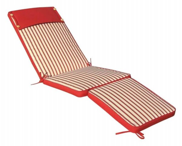 STRAND - cuscino sdraio con doppia cucitura idrorepellente a righe