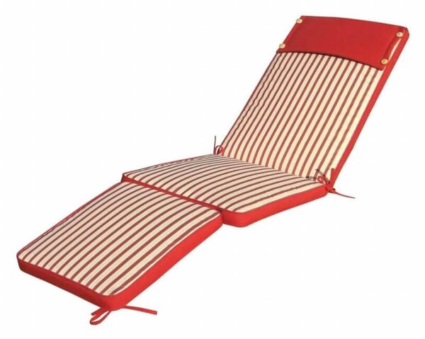 STRAND - cuscino sdraio con doppia cucitura idrorepellente a righe