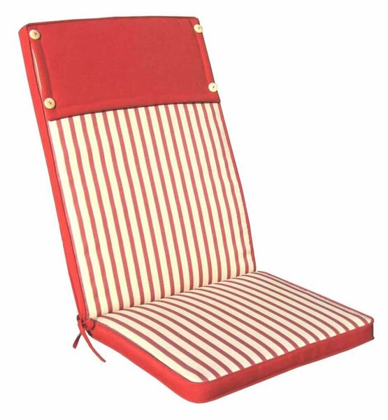 TOPPY - cuscino alto con doppia cucitura idrorepellente a righe