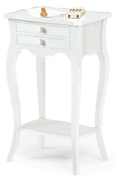 JUSTIN - mobile portatelefono in legno massello cm 44 x 32 x 71 h