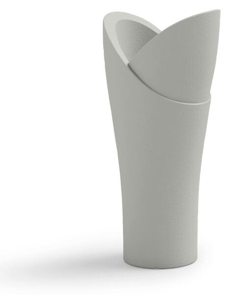 Vaso a colonna per piante Fiorite a cascata ASSIA Dimensioni 40x31x h 85 cm - Peso 5,21 Stile vivace e moderno colore Argento