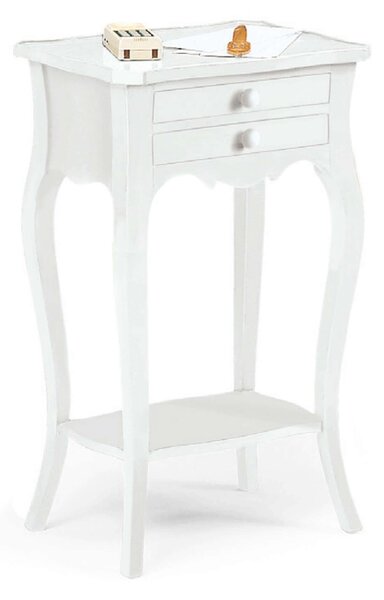 JUSTIN - mobile portatelefono in legno massello cm 44 x 32 x 71 h
