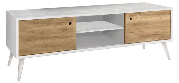 BRODY - mobile porta tv moderno in abete spazzolato naturale