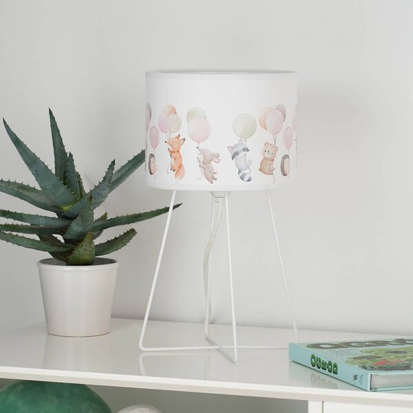 Lampada da tavolo Freddy Duolla, Multicolore, Cameretta, Tessuto / Stoffa / Seta, Lampada da tavolo