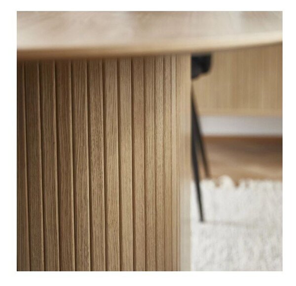 Tavolo da pranzo con piano in rovere 95x180 cm Nola - Unique Furniture