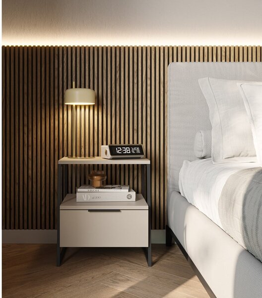 Comodino crema Velia - Marckeric