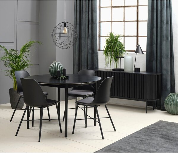Sedia da pranzo nera Whistler - Unique Furniture