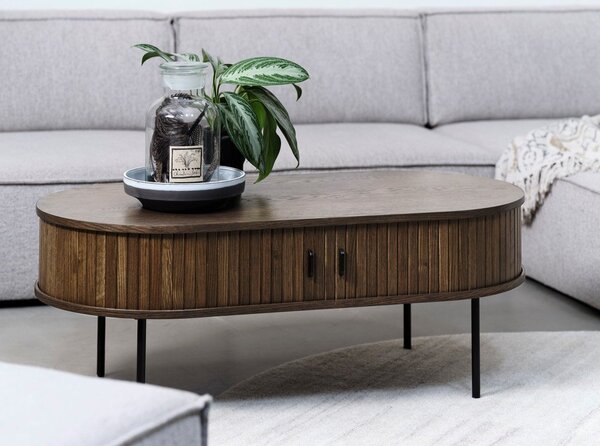 Tavolino nero 60x120 cm Nola - Unique Furniture