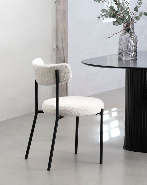 Sedie da pranzo bianche in un set di 2 Gimli - Unique Furniture