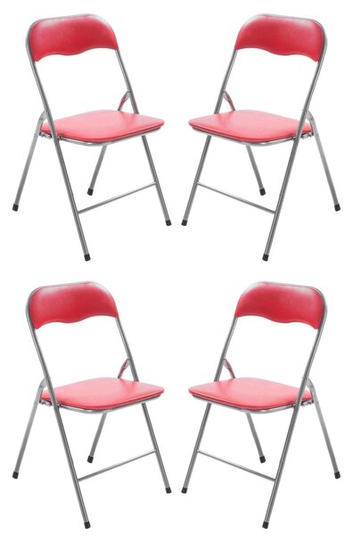 LUCIE - sedia pieghevole salvaspazio set da 4 opaca