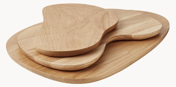 Set di 3 taglieri in legno di quercia Cairn
