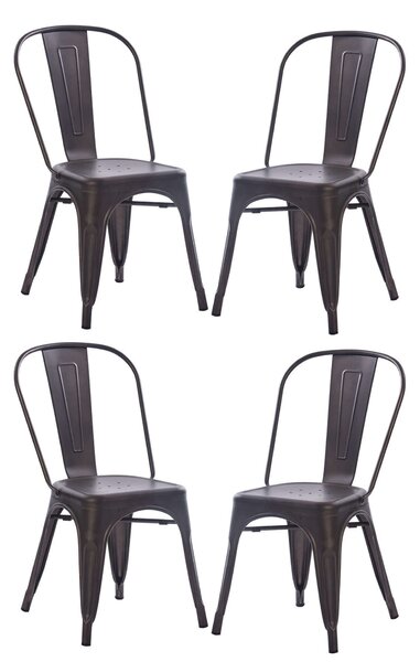 AGATHA - sedia industrial set da 4
