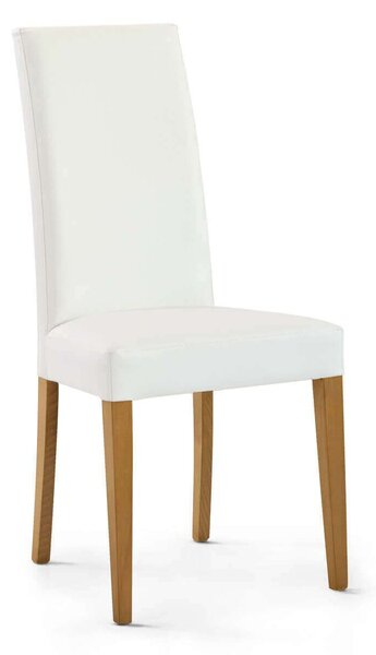 JACQUELYN - sedia moderna ecopelle con gambe antracite