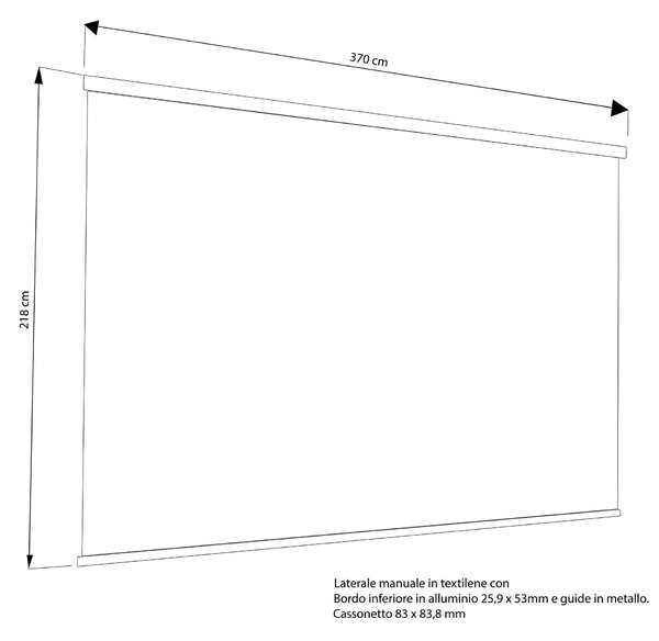 NIMBUS - parete laterale per pergola bioclimatica 370x238