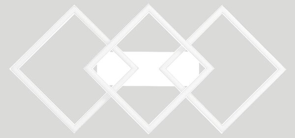 Lampada a soffitto AFRODITE P/M 40W 2000lm 3000K dimmerabile taglio fase - Bianco - Struttura in alluminio e diffusore in silicone opale
