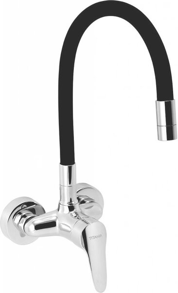Miscelatore per lavello con braccio flessibile Titania Iris New chrome 94484,0C