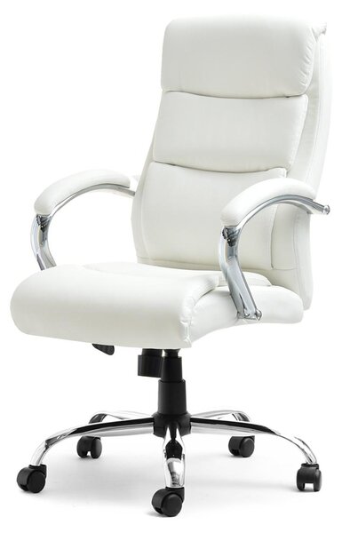 Sedia da ufficio LUCIANA - bianco / cromo
