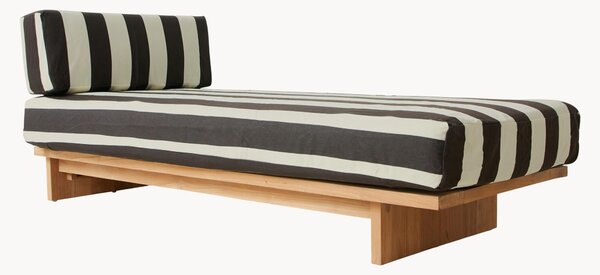 Lettino in legno di teak Stracciatella