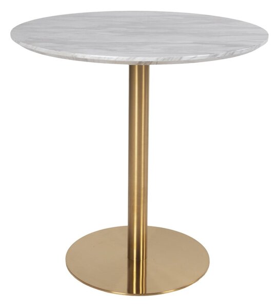 Tavolo da pranzo rotondo con piano in marmo ø 90 cm Bolzano - House Nordic