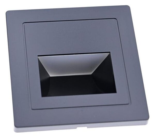 Lampada per scale a LED/3W/230V 6000K nero