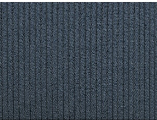 Divano angolare in blu scuro allungabile (con composizione variabile) con rivestimento in velluto a coste Augustin – Bobochic Paris
