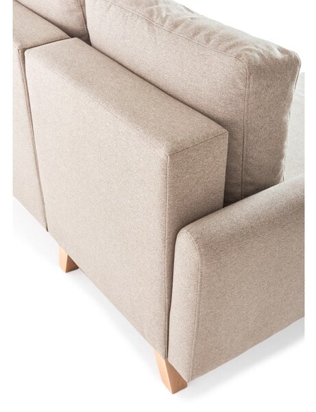 Divano letto variabile beige ad angolo Pop - Bonami Selection