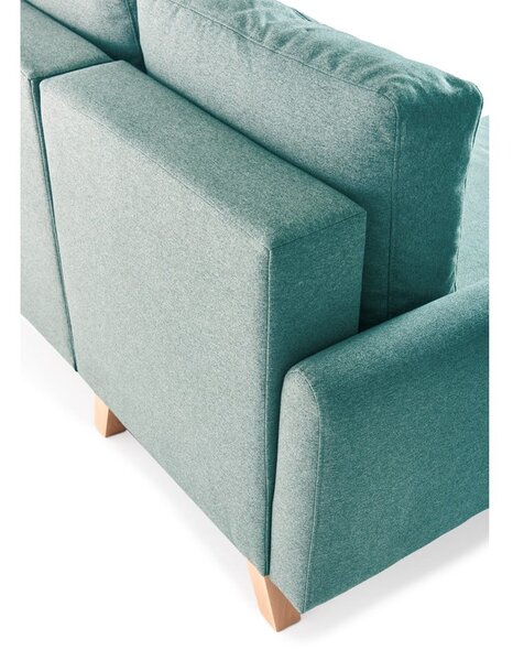 Divano letto variabile turchese ad angolo Pop - Bonami Selection