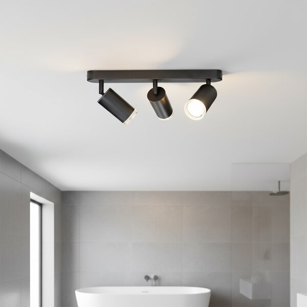 Brilagi - Luce Spot da bagno SELE 3xGU10/30W/230V IP44 nero