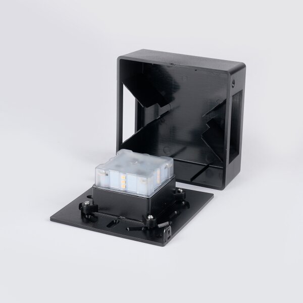 Brilagi - Applique da esterno LED DOUBLERAY LED/6W/230V nero IP54