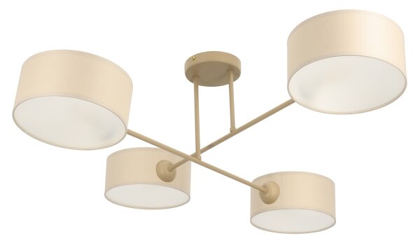 Brilagi - Lampadario a soffitto VIRGO 4xE14/40W/230V crema/oro