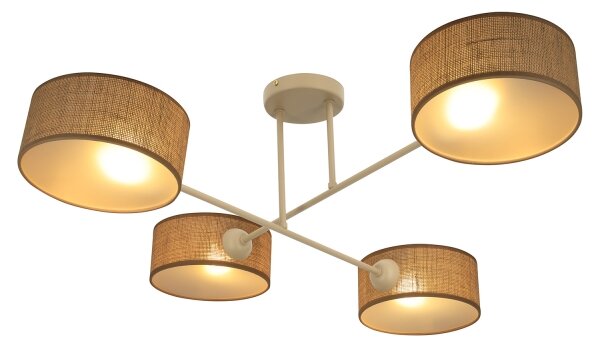 Brilagi - Plafoniera VIRGO 4xE14/40W/230V beige/oro