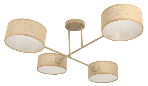 Brilagi - Plafoniera VIRGO 4xE14/40W/230V beige/oro