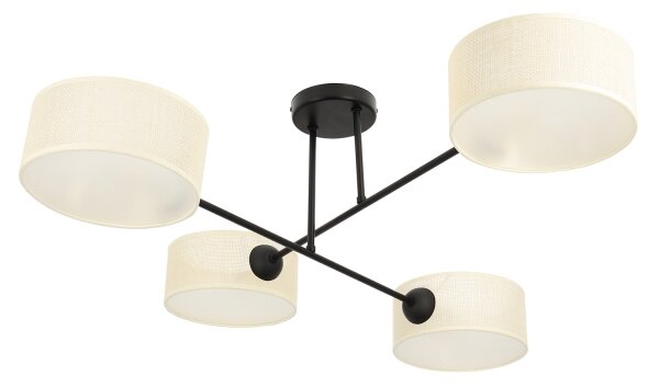 Brilagi - Lampadario a plafone VIRGO 4xE14/40W/230V crema/nero