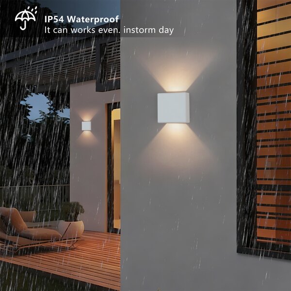 Brilagi - Applique da esterno a LED DOUBLERAY LED/6W/230V bianca IP54