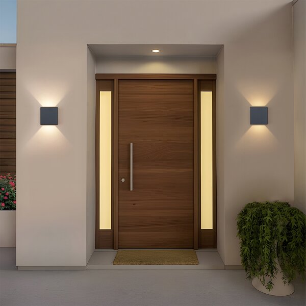 Brilagi - Applique da esterno LED DOUBLERAY LED/6W/230V antracite IP54