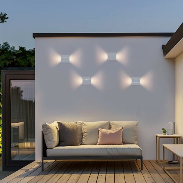 Brilagi - Applique da esterno LED DOUBLERAY LINE LED/6W/230V bianca IP54