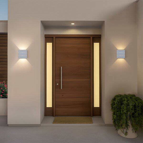 Brilagi - Applique da esterno LED DOUBLERAY LINE LED/6W/230V bianca IP54
