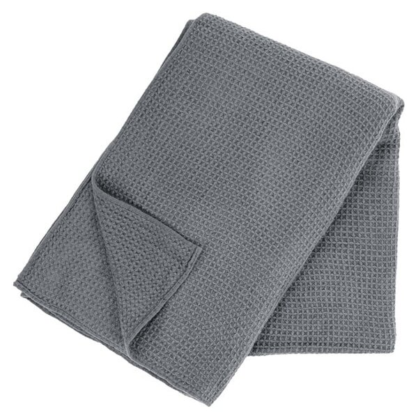 Copriletto Mini Waffle grigio, 130 x 170 cm - Tiseco Home Studio