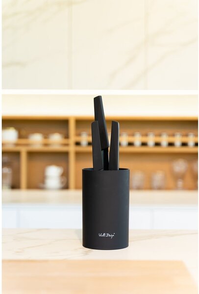 Ceppo universale nero per coltelli - Vialli Design